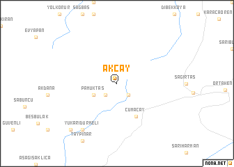 map of Akçay