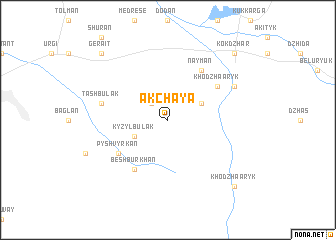 map of Ak-Chaya