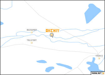 map of Akchiy