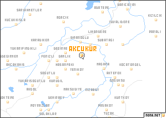 map of Akçukur