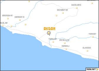 map of Akdam