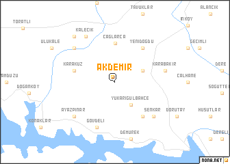 map of Akdemir