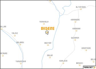 map of Akdere