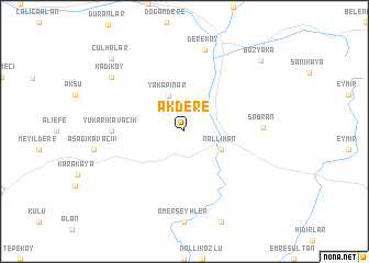 map of Akdere