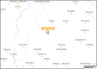 map of Akdere