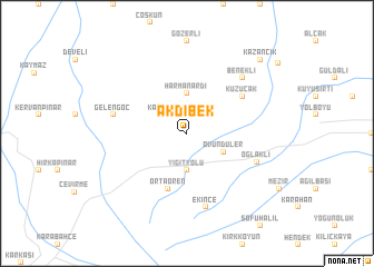 map of Akdibek