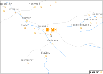 map of Akdim