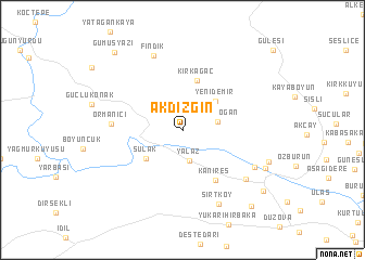 map of Akdizgin