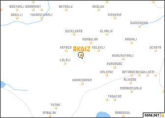 map of Akdiz