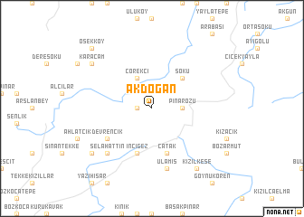 map of Akdoğan