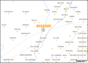 map of Akdoğan