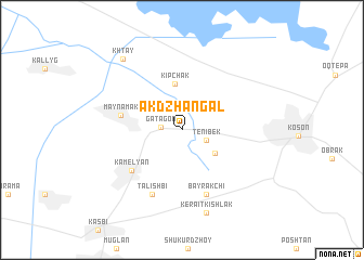 map of Ak-Dzhangalʼ