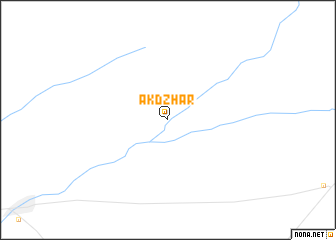 map of Ak-Dzhar
