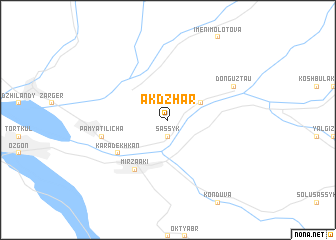map of Ak-Dzhar