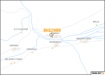 map of Akdzhar