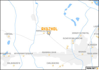 map of Ak-Dzhol