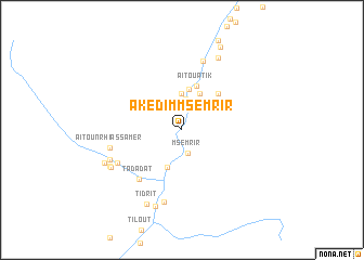 map of Akedim Msemrir