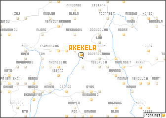 map of Akékéla