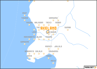 map of Akelamo