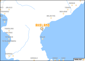 map of Akelamo