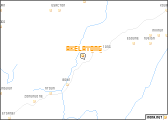 map of Akelayong