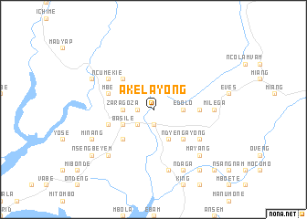 map of Akelayong