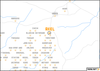 map of Akel