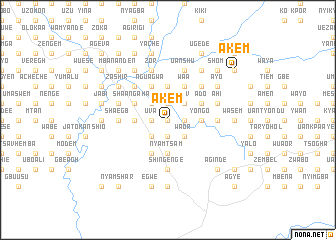 map of Akem