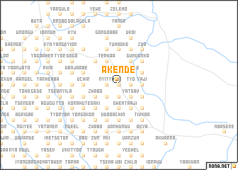 map of Akende