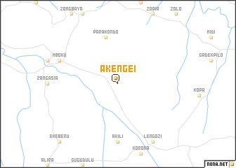 map of Akengei