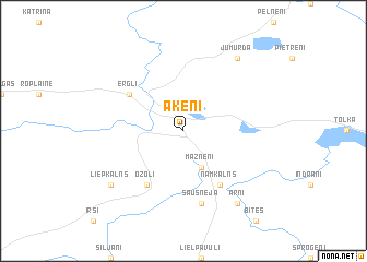 map of Aķēni