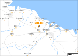 map of Akeno