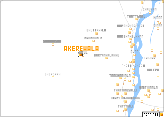 map of Akerewāla