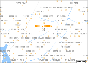 map of Akerkour