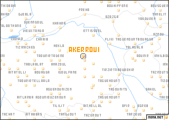 map of Akerroui