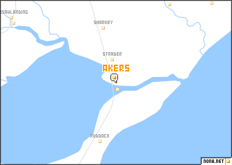 map of Akers