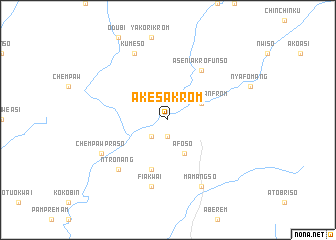 map of Akesakrom