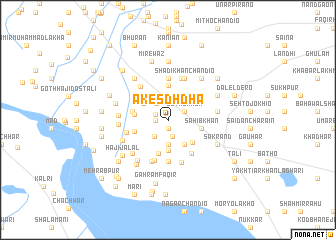 map of Akes Dhdha