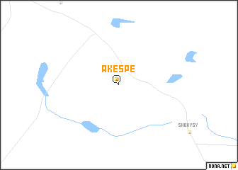 map of Akespe