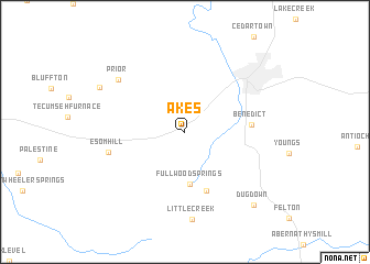 map of Akes