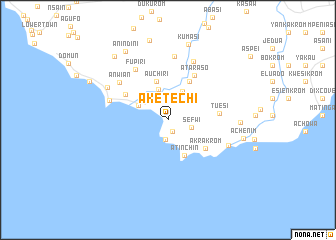 map of Aketechi