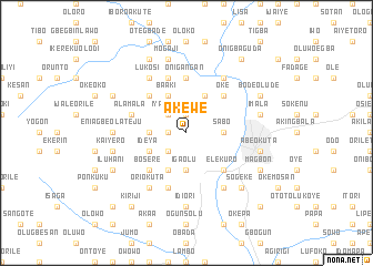map of Akewe