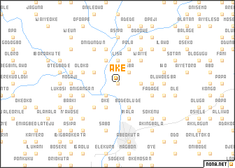map of Ake