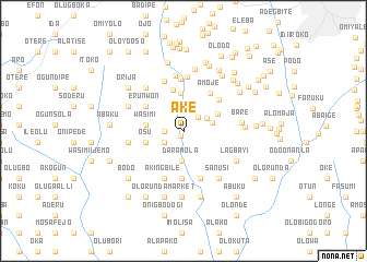 map of Ake