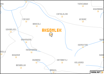 map of Akgömlek