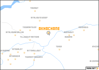 map of Akhachane