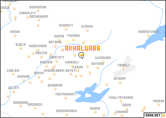 map of Akhaldaba