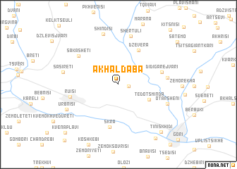 map of Akhaldaba