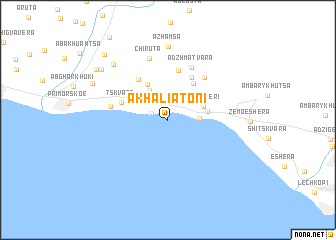 map of Akhali Atʼoni