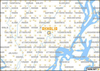 map of Ākhālia